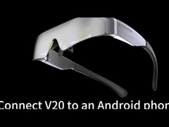 OEM y ODM 41 grados FOV 1080P 143 pulgadas HDMI pantalla montada en la cabeza con 2 altavoces