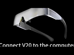 0.49 pulgadas 1080P AR Smart Glasses 2000 Nits Con Interfaz HDMI