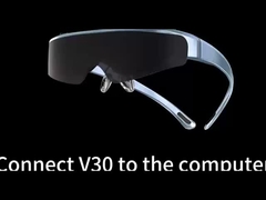 1080P OLED 43° FOV 1800 Nits AR Gafas inteligentes 0~-600° Dioptor HMD Gafas 3D con USB-C