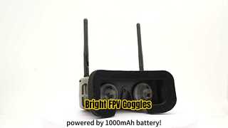 FPV Drone Goggles Pantalla brillante de 8 canales en pulgadas
