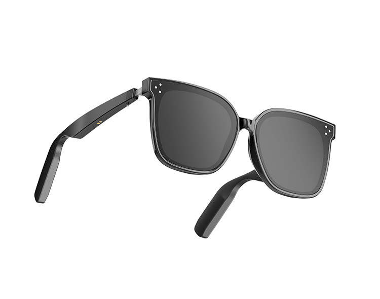 10 Horas Negro Smart Music Bluetooth Gafas de sol con llamada de alta capacidad 110mAh * 2 Bluetooth Versión BT 5.3