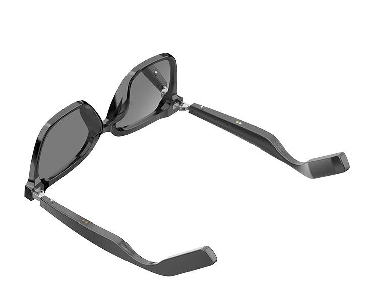 10 Horas Negro Smart Music Bluetooth Gafas de sol con llamada de alta capacidad 110mAh * 2 Bluetooth Versión BT 5.3