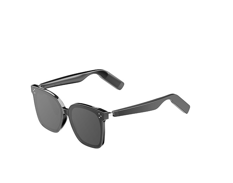 BT 5.3 Gafas de sol inteligentes Bluetooth para escuchar música 110 mAh * 2 8-10 horas Negro