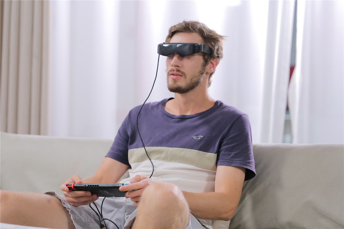 Gafas 3D 1080P HDMI y TYPE C 1800 Nits VR Gafas inteligentes para video / juegos