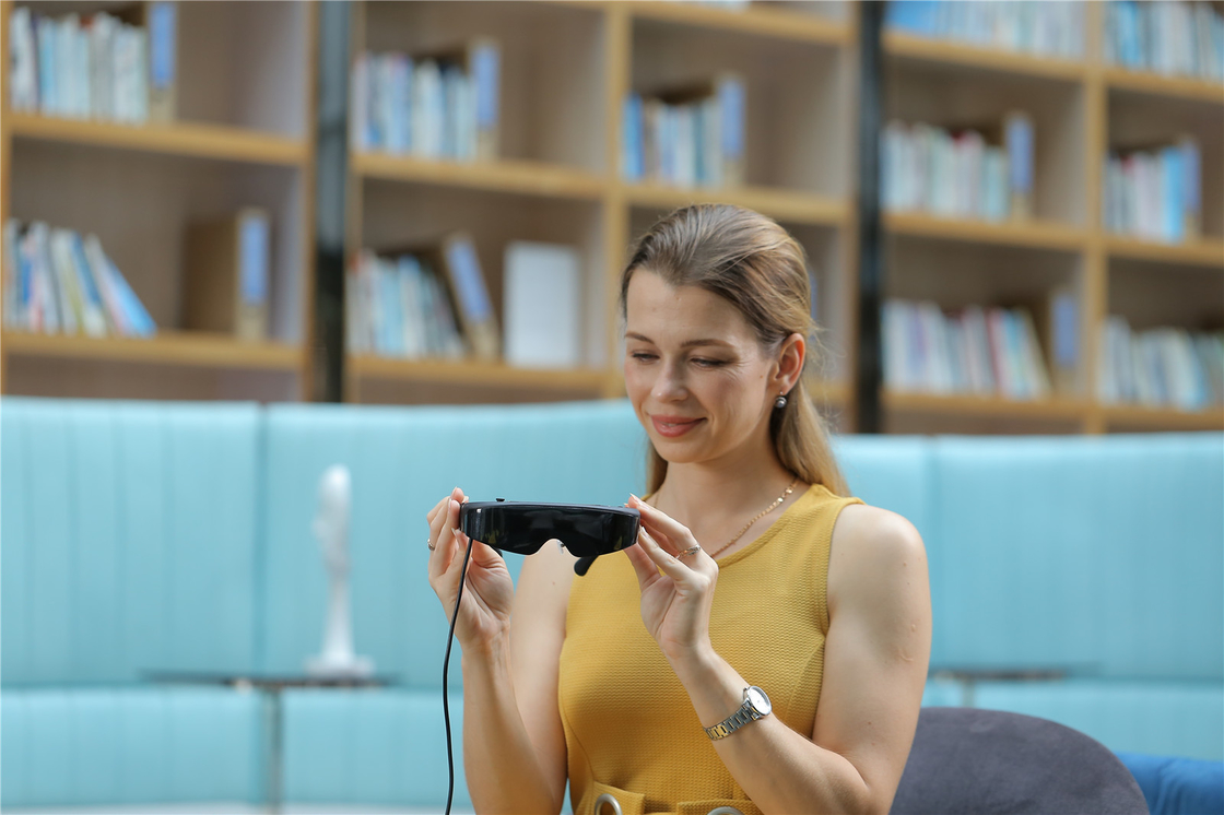 Gafas 3D 1080P HDMI y TYPE C 1800 Nits VR Gafas inteligentes para video / juegos