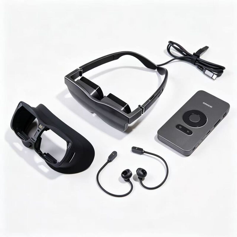 Gafas inteligentes ENMESI V60 VR con resolución de 70 ° FOV 1080P y conectividad USB-C para aplicaciones AR y VR